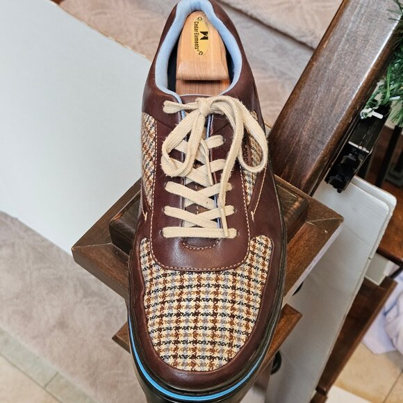 Rockport Men's Leather/Tweed Casual Shoes, Brown, Sz 13 - Picture 10 of 16